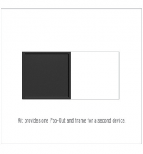 Legrand ARPTR152GG2 - adorne 15A Two-Gang Pop-Out Outlet, Graphite