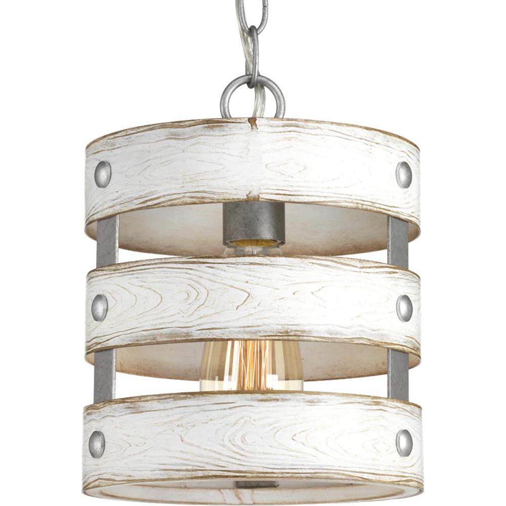 Gulliver Collection One-Light Galvanized Finish Coastal Pendant Light