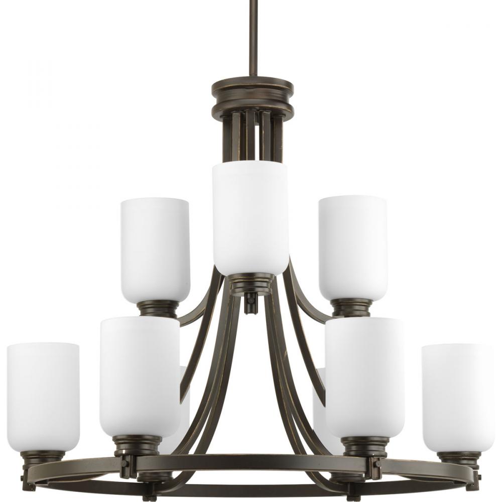 Orbitz Collection Nine-Light, Two-Tier Chandelier