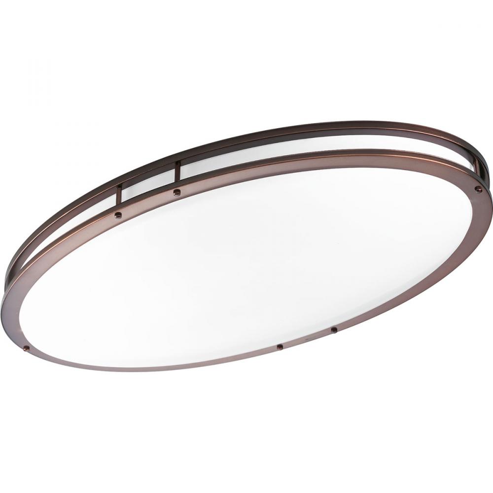 One-Light 18" LED Oval Flush Mount