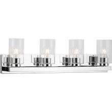 Progress P300389-015 - Goodwin Collection Four-Light Polished Chrome Modern Vanity Light with Clear Glass