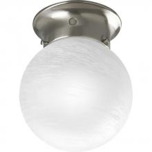Progress P3401-09 - Glass Globes Collection 6" One-Light Close-to-Ceiling