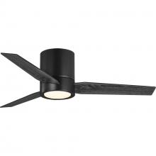 Progress P250058-031-30 - Braden Collection 44" 3-Blade Matte Black LED Mid-Century Modern Indoor Hugger Ceiling Fan