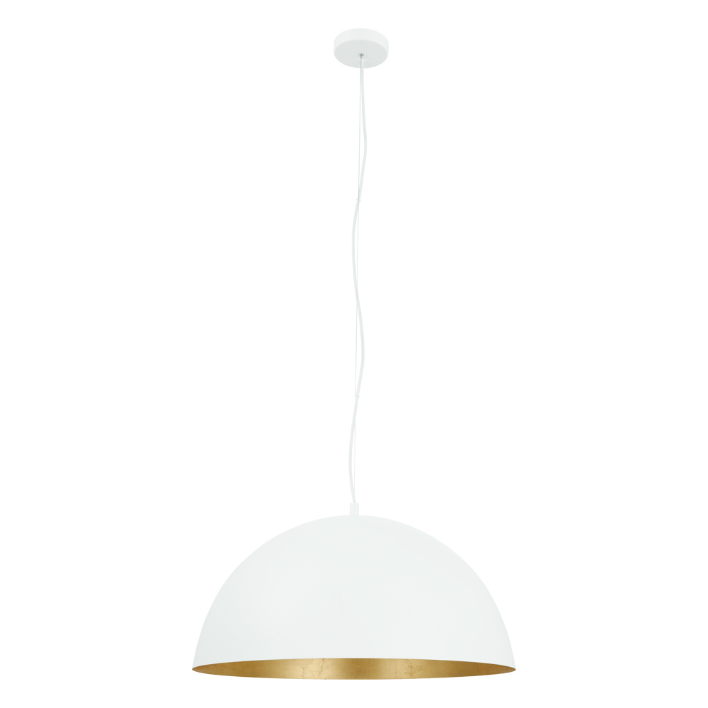 Rafaelino - Pendant White Exterior Gold Interior finish 60W