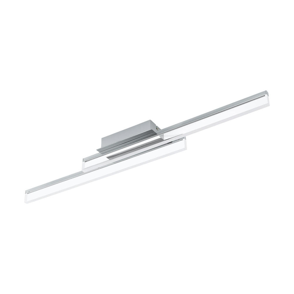 1x22.3W Ceiling Light With Chrome Finish and Satin Acrylic Shade