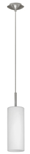 Eglo 20129A - 1 LT Mini Pendant w/ a Matte Nickel Finish & Frosted Glass Shade