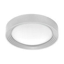 Eglo 95692A - 1x13W LED Ceiling Light w/ Silver Finish & Plastic White Bulb Cover