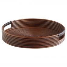 Cyan Designs 11718 - Papeete Round Tray | Brown | Small