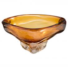 Cyan Designs 12028 - Alistair Bowl | Amber | Clear | Small