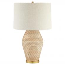 Cyan Designs 12230 - Rotin Table Lamp Natural Antique Brass White