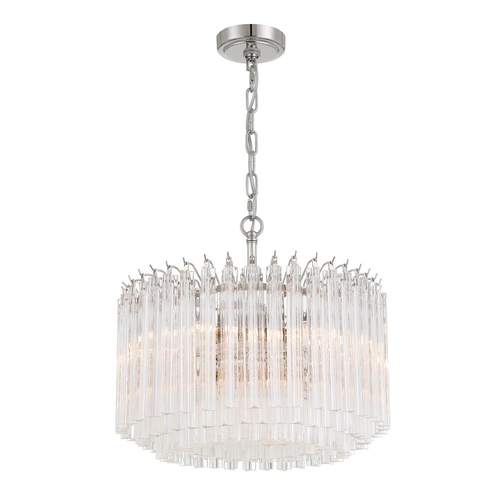 Lofton 5 Light Polished Nickel Chandelier