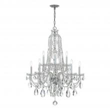 Crystorama 1110-CH-CL-S - Traditional Crystal 32'' Swarovski Strass Crystal Polished Chrome Chandelier