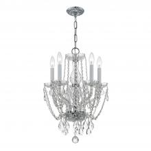 Crystorama 1129-CH-CL-MWP - Traditional Crystal 14'' Hand Cut Crystal Polished Chrome Chandelier