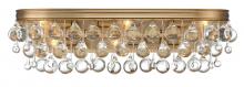 Crystorama 133-VG - Calypso 23'' Crystal Teardrop Vibrant Gold Bathroom Vanity