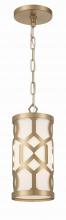 Crystorama 2260-AG - Libby Langdon Jennings 6.25'' Aged Brass Pendant