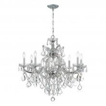 Crystorama 4409-CH-CL-SAQ - Maria Theresa 28'' Swarovski Spectra Crystal Polished Chrome Chandelier