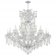 Crystorama 4424-CH-CL-S - Maria Theresa 46'' Swarovski Strass Crystal Polished Chrome Chandelier