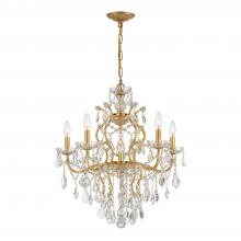Crystorama 4455-GA-CL-S - Filmore 23'' Swarovski Strass Crystal Antique Gold Chandelier