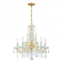 Crystorama 4476-GD-CL-S - Maria Theresa 20'' Swarovski Strass Crystal Gold Chandelier
