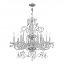 Crystorama 5008-CH-CL-S - Traditional Crystal 8 Light Swarovski Strass Crystal Polished Chrome Chandelier