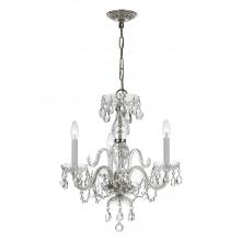 Crystorama 5044-CH-CL-S - Traditional Crystal 16'' Swarovski Strass Crystal Polished Chrome Chandelier