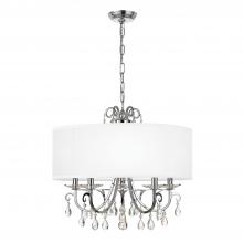 Crystorama 6625-CH-CL-S - Othello 24'' Swarovski Strass Crystal Polished Chrome Chandelier