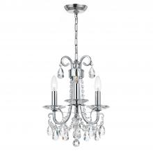 Crystorama 6823-CH-CL-S - Othello 3 Light Swarovski Strass Crystal Polished Chrome Mini Chandelier