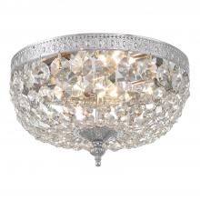 Crystorama 710-CH-CL-SAQ - Waltham 10'' Swarovski Spectra Crystal Polished Chrome Flush Mount