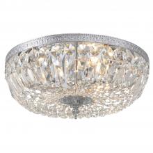 Crystorama 716-CH-CL-SAQ - Waltham 16'' Swarovski Spectra Crystal Polished Chrome Flush Mount