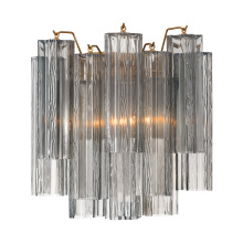 Crystorama ADD-303-AG-SM - Addis 14.5'' Aged Brass Sconce