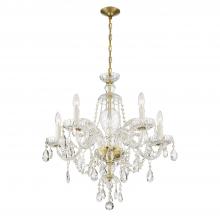 Crystorama CAN-A1306-PB-CL-S - Candace 5 Light Swarovski Strass Crystal Polished Brass Chandelier