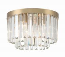 Crystorama HAY-1400-AG - Hayes 16'' Aged Brass Flush Mount
