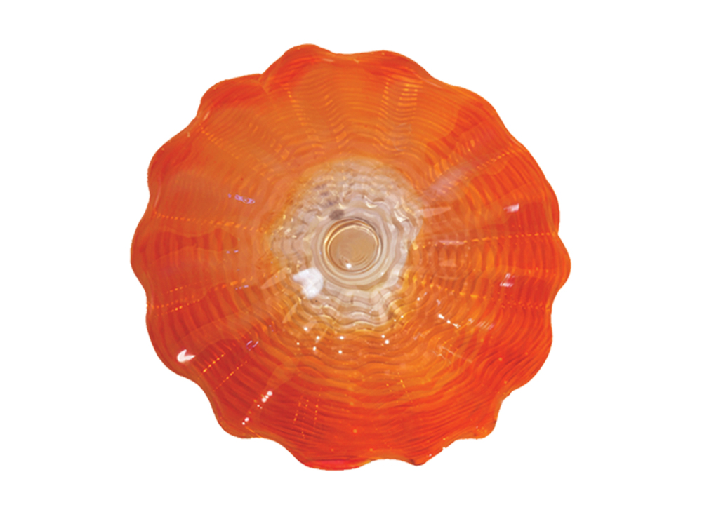 Titan 9" Hand Blown Art Glass Wall Décor