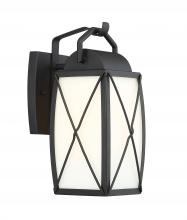 Designers Fountain 94691-BK - Fairlington 1 Light Outdoor Wall Lantern