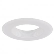 Designers Fountain EVLT4741WHWH - 4IN WH BAFFLE-WH MAGNETIC TRIM RING