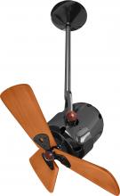 Matthews Fan Company BD-BKN-WD - Bianca Direcional - Directional Ceiling Fan - Black Nickel Finish - Wood Blades