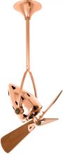 Matthews Fan Company JD-CP-WD - Jarold Direcional - Directional Ceiling Fan - Polished Copper Finish - Mahogany Tone Blades