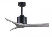 Matthews Fan Company MW-BK-BW-42 - Mollywood - 42" Ceiling Fan - Matte Black Finish - Barn Wood Tone Blades