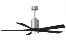 Matthews Fan Company PA5-BN-BK-60 - Patricia-5 - 60" Five Blade Ceiling Fan - 5CCT Integrated LED - Brushed Nickel Finish