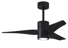 Matthews Fan Company SJ-BK-BK-42 - Super Janet - Black - Black Blades - 42" Blades - 10" Downrod