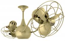 Matthews Fan Company VB-BRBR-MTL - Vent Bettina - Rotational Ceiling Fan - Brushed Brass Finish - Metal Blades