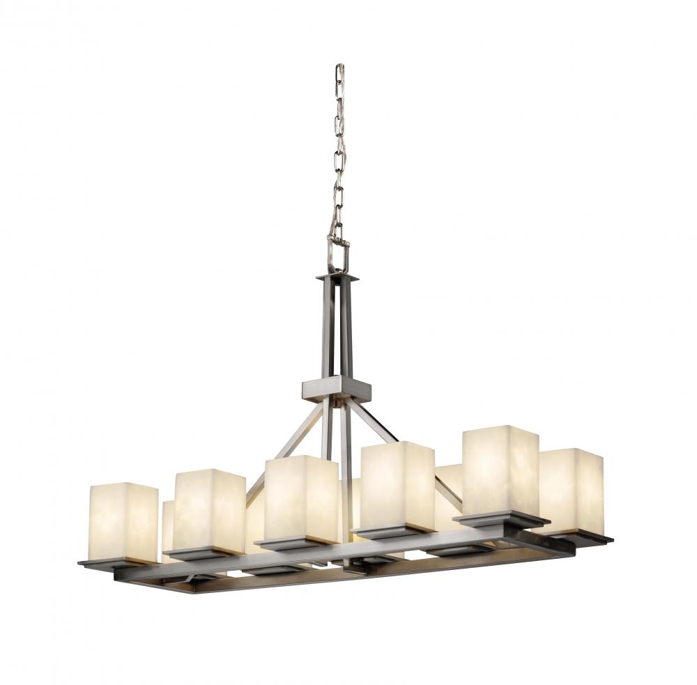 Montana 10-Light Rectangular Ring LED Chandelier