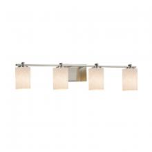 Justice Design Group CLD-8444-30-NCKL - Era 4-Light Bath Bar