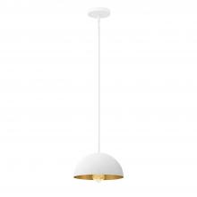 Justice Design Group NSH-9840-MTGD - Elias 9" 1-Light Dome Pendant