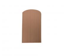 Justice Design Group CER-5740-ADOB - Small ADA Pleated Cylinder Wall Sconce