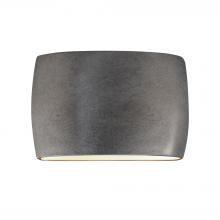 Justice Design Group CER-8899-ANTS-LED2-2000 - Wide ADA Large Oval LED Wall Sconce - Open Top & Bottom