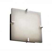 Justice Design Group CLD-5555-CROM - Clips 12" Square Flush-Mount