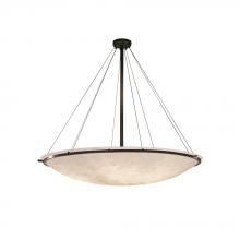 Justice Design Group CLD-9699-35-DBRZ - 60" Round Pendant Bowl w/ Ring