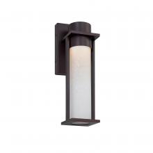 Justice Design Group FSN-7161W-ETCH-MBLK - Wooster LED 12â€ Outdoor Wall Sconce