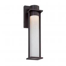 Justice Design Group FSN-7162W-ETCH-MBLK - Wooster LED 15â€ Outdoor Wall Sconce